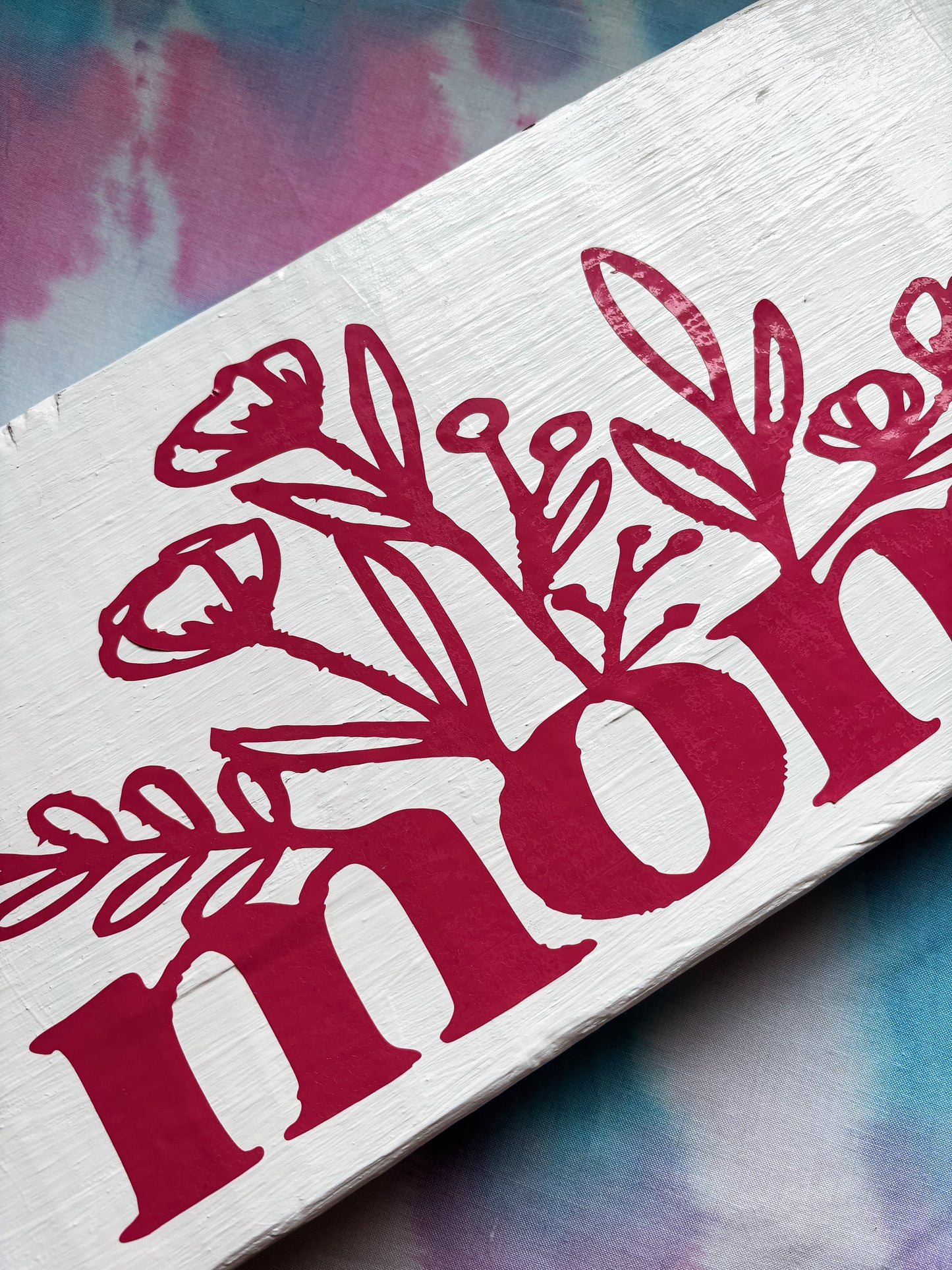 Floral Mom Standing Sign