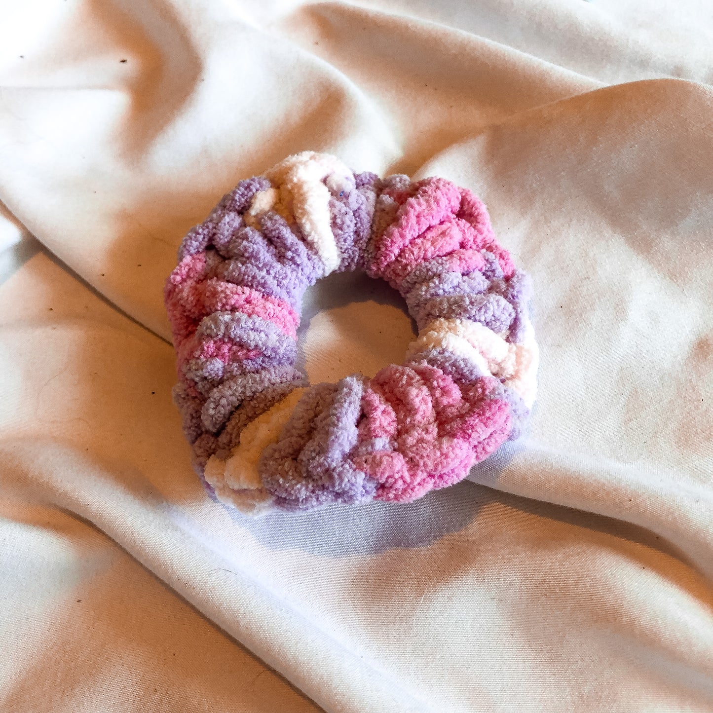 Pink Scheme Scrunchie
