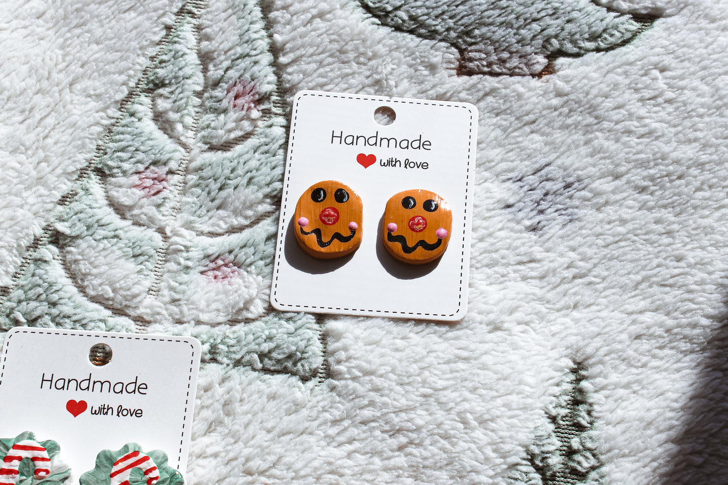 Gingerbread Man Earrings