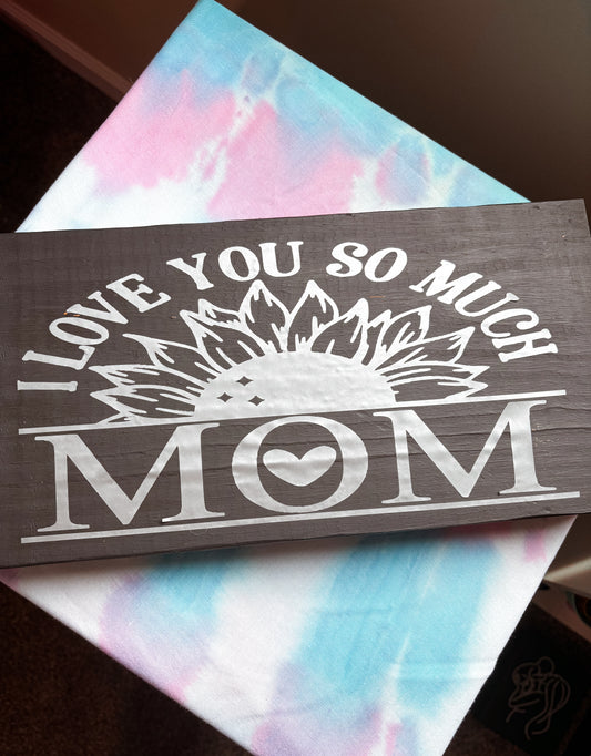 Sunflower Mom Standing Sign