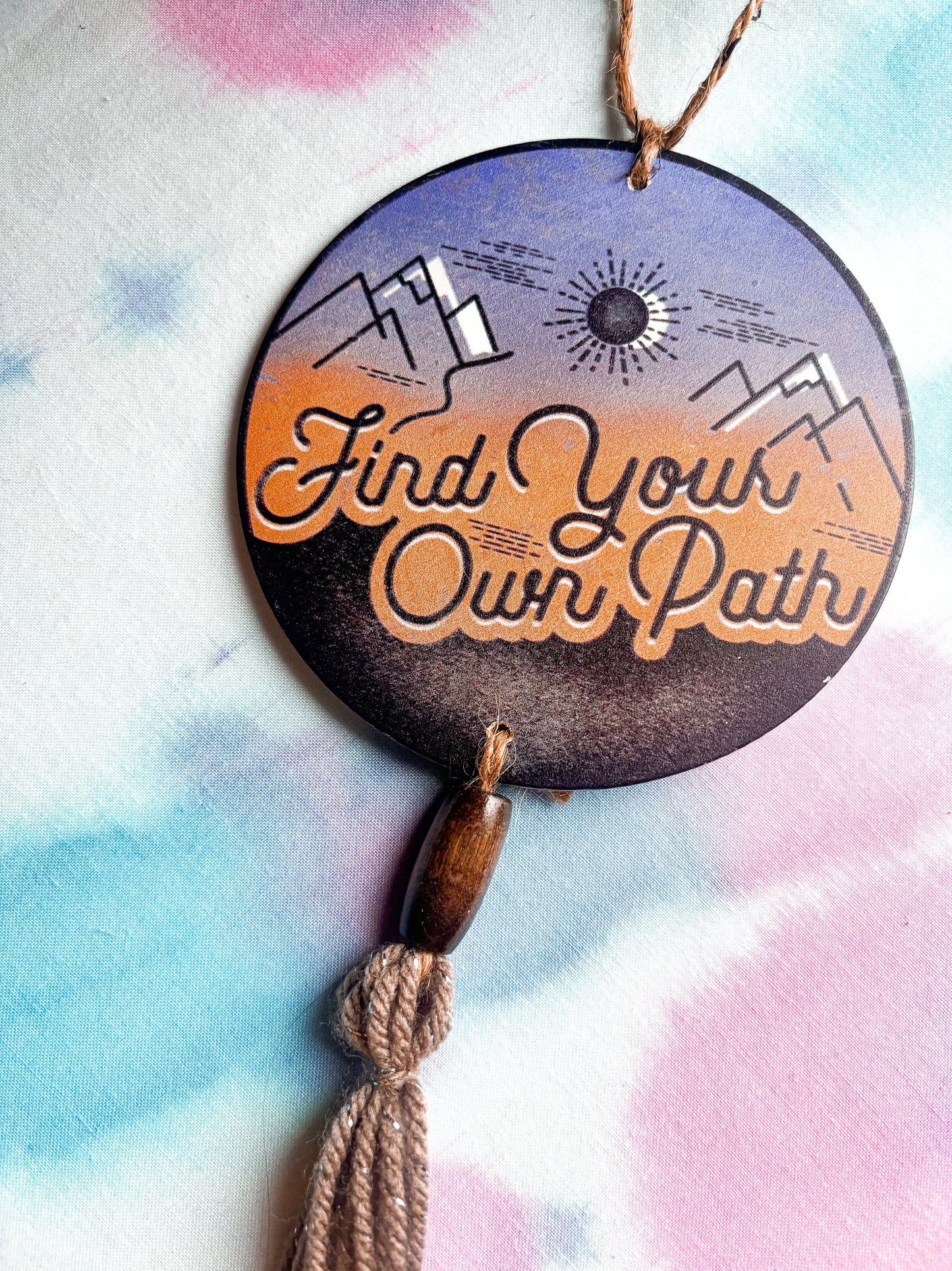 Find Your Own Path Car Charm