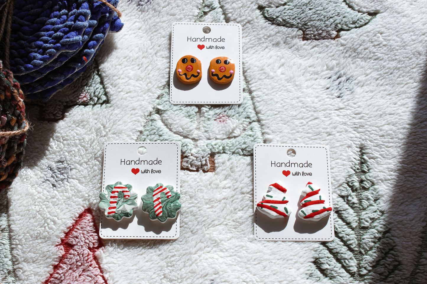 Christmas Cake Earrings