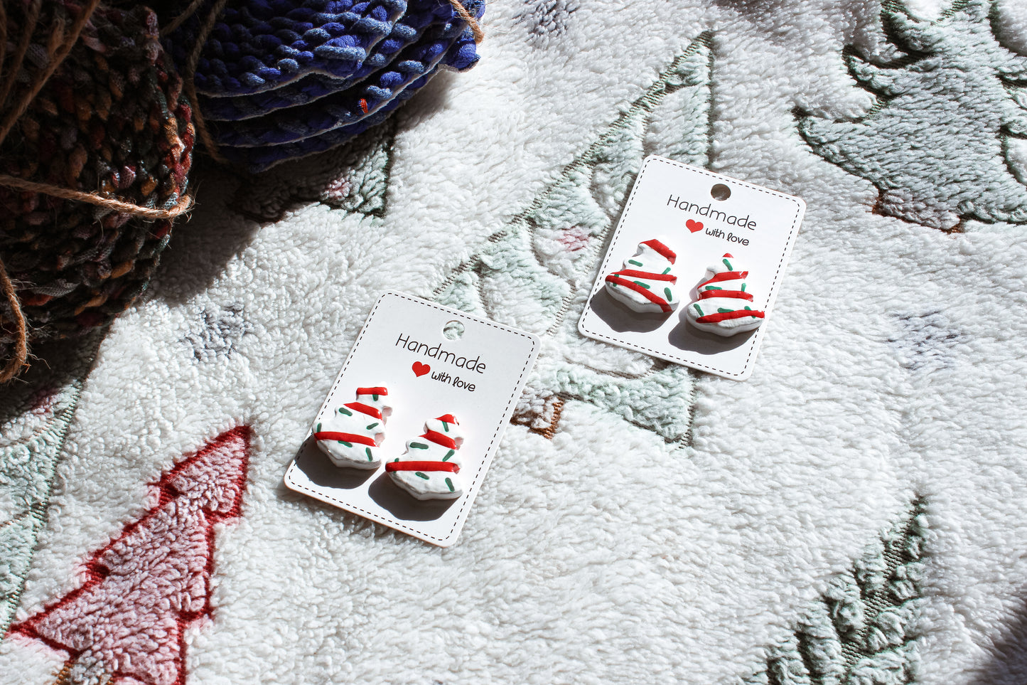 Christmas Cake Earrings