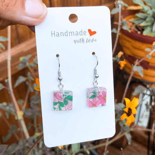 Floral Fling Square Dangle Earrings