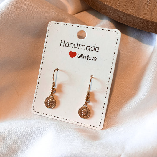 Gold Coin Earrings