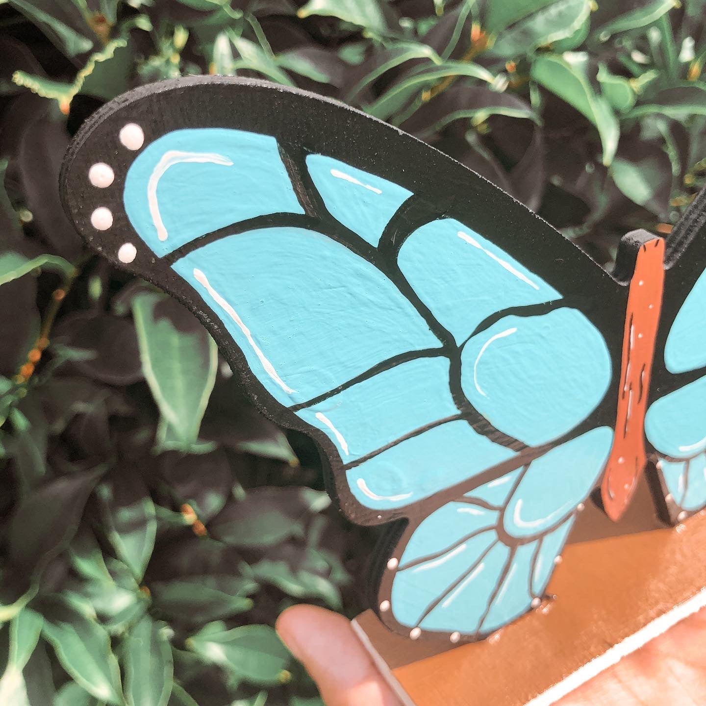 Blue Butterfly Standing SIgn