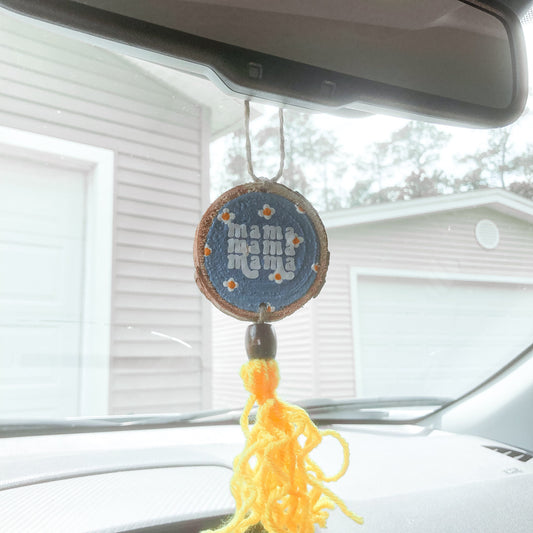 Mama Daisy Car Charm | Rear View Mirror Car Charm