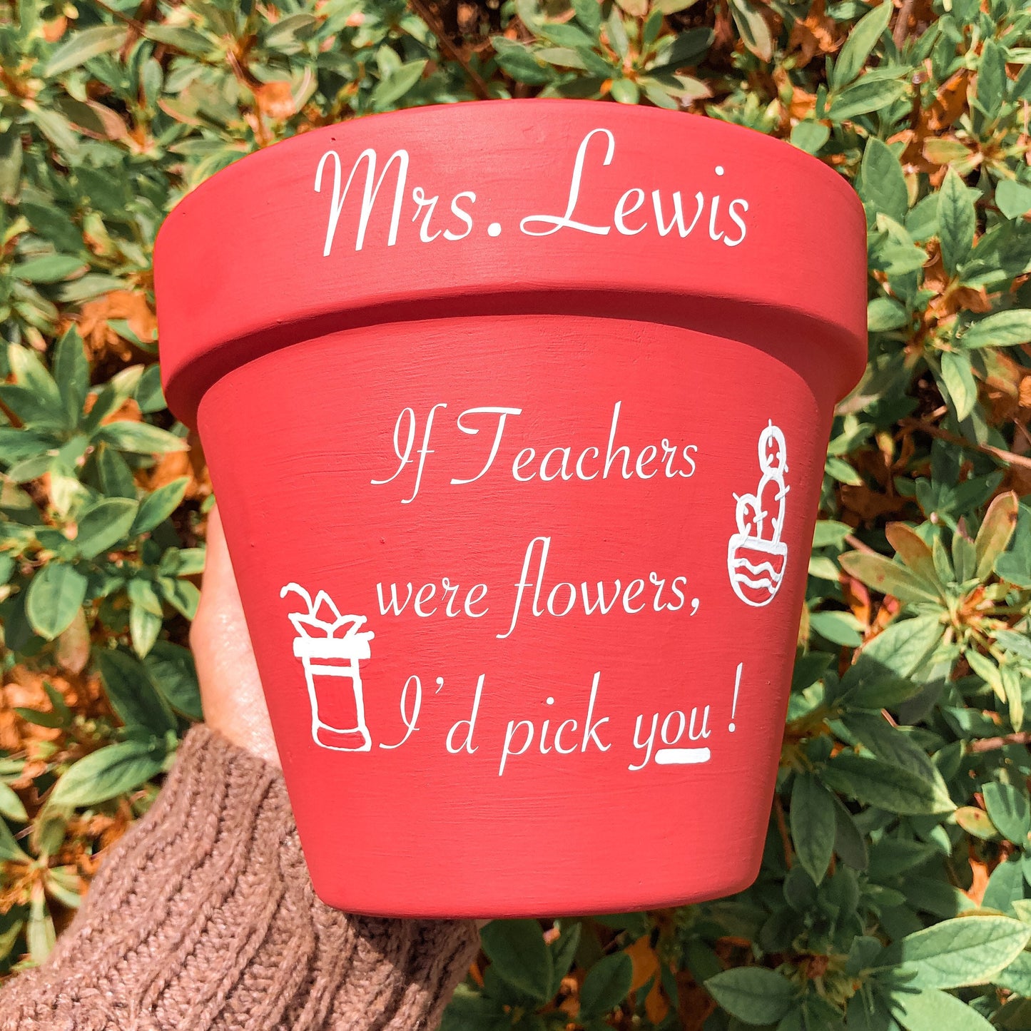 Teacher Appreciation Flower Planter