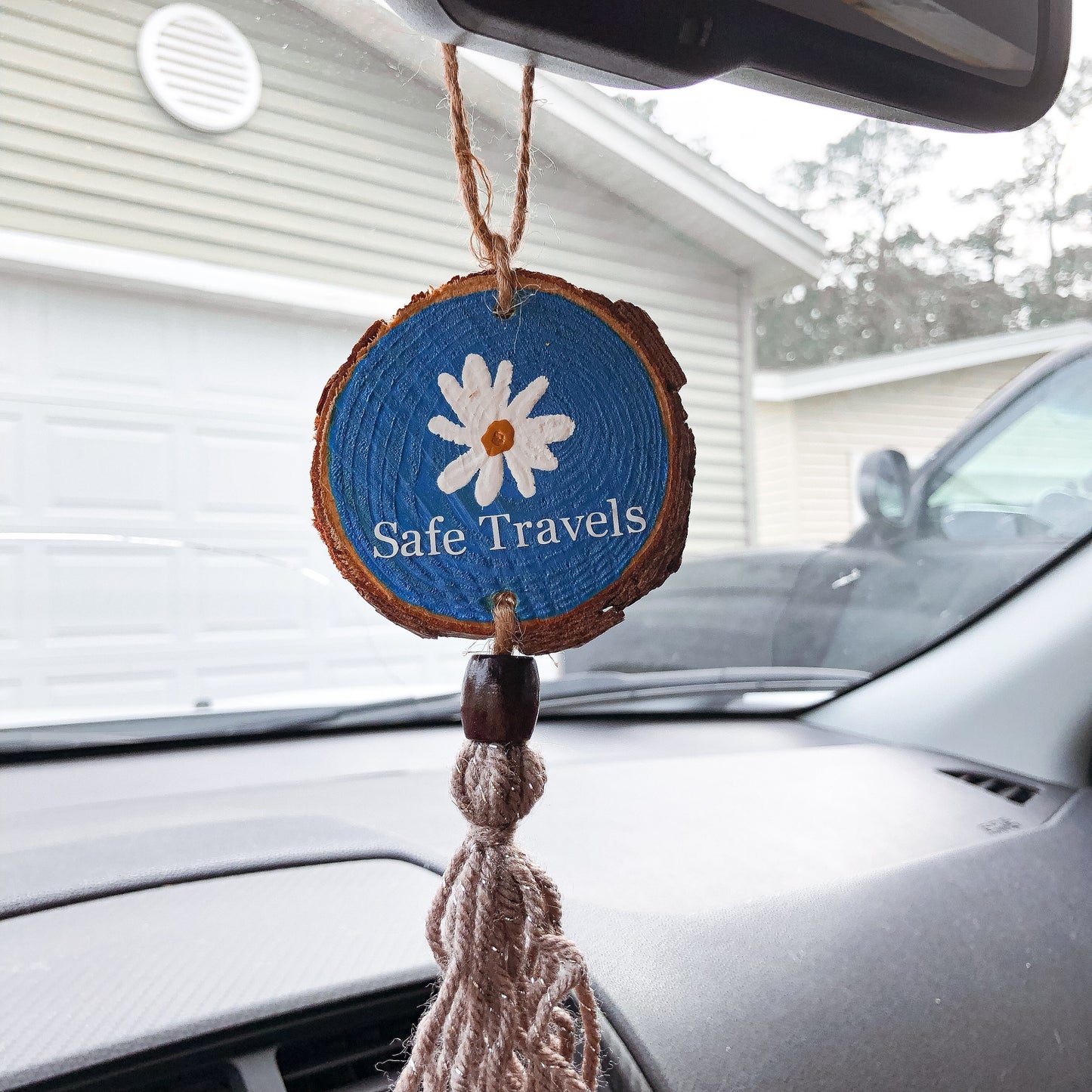 Daisy Car Charm | Rear View Mirror Car Hanger