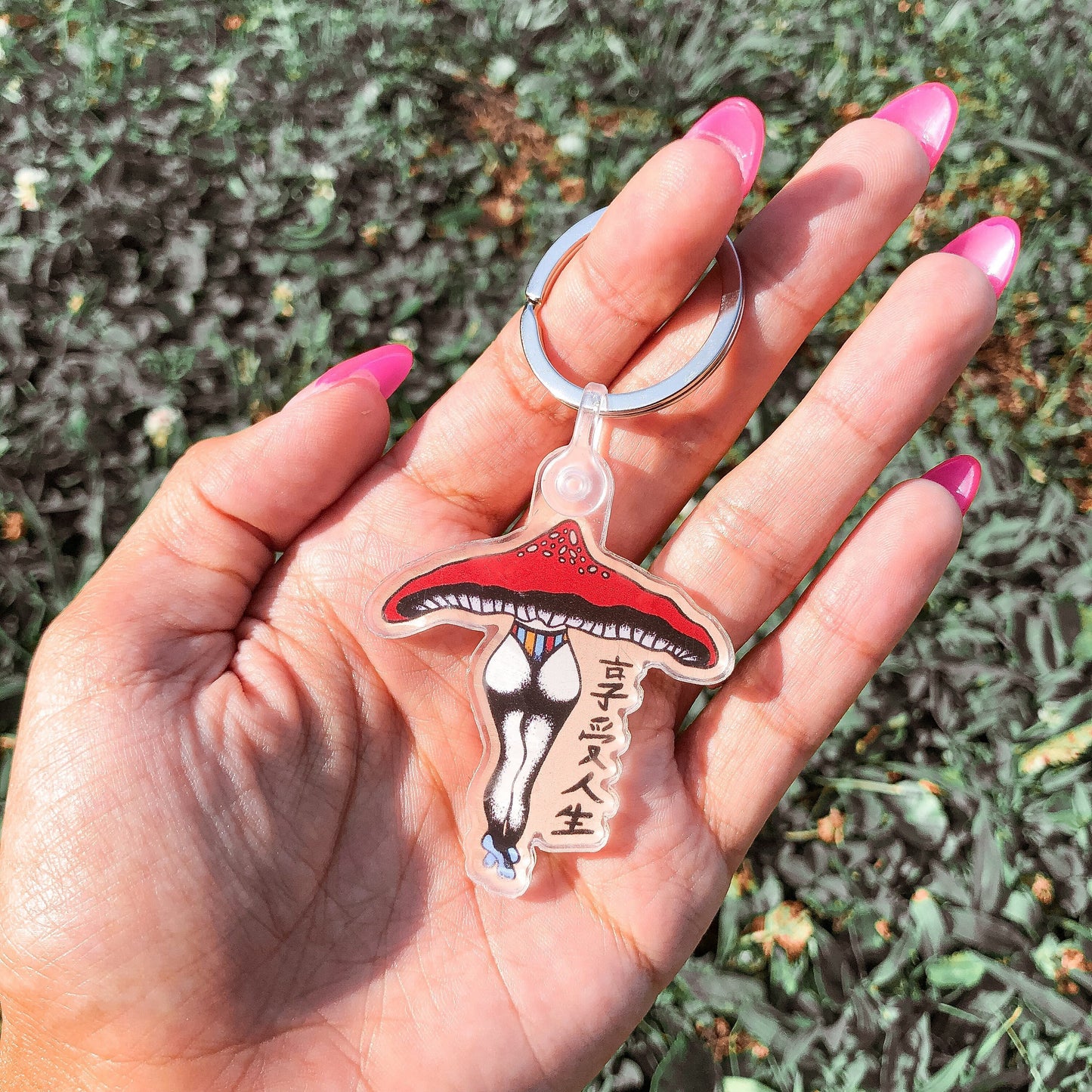 Enjoy Life | Mushroom Lady Keychain