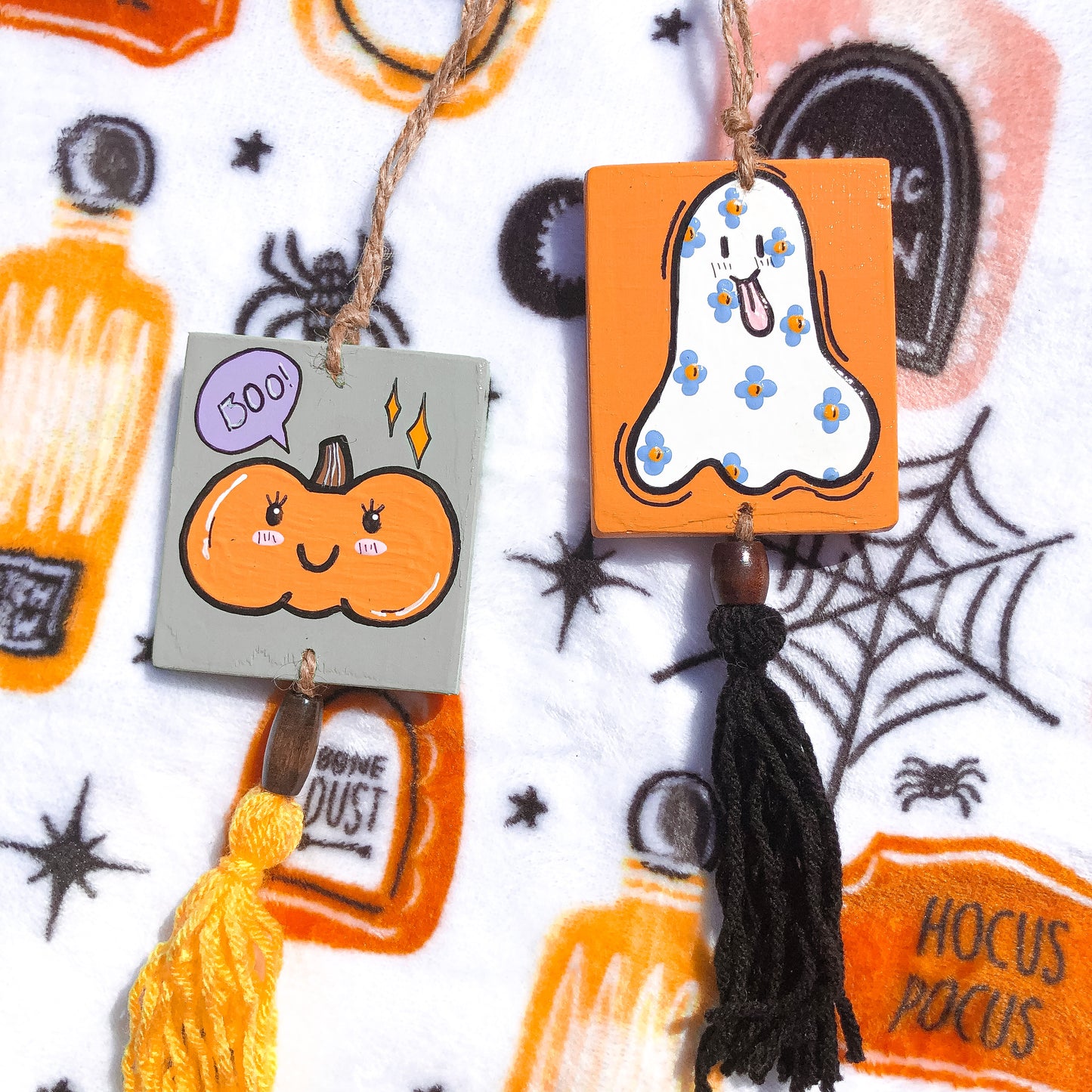 Pumpkin Car Charm | Rear View Mirror Hanging