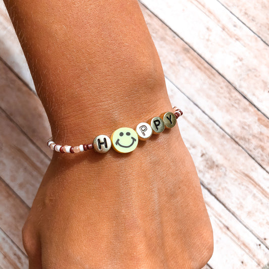 HAPPY Seed Bracelet