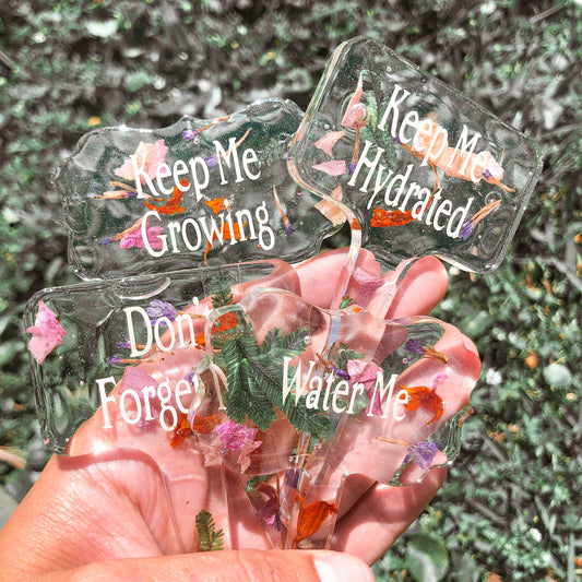 Floral Planter Labels