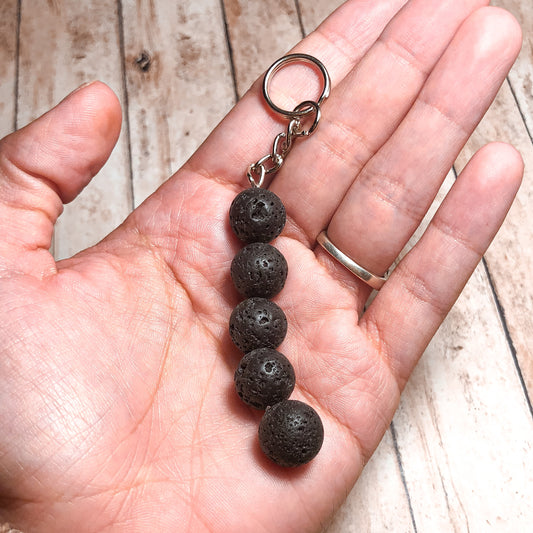 Lava Bead Keychain