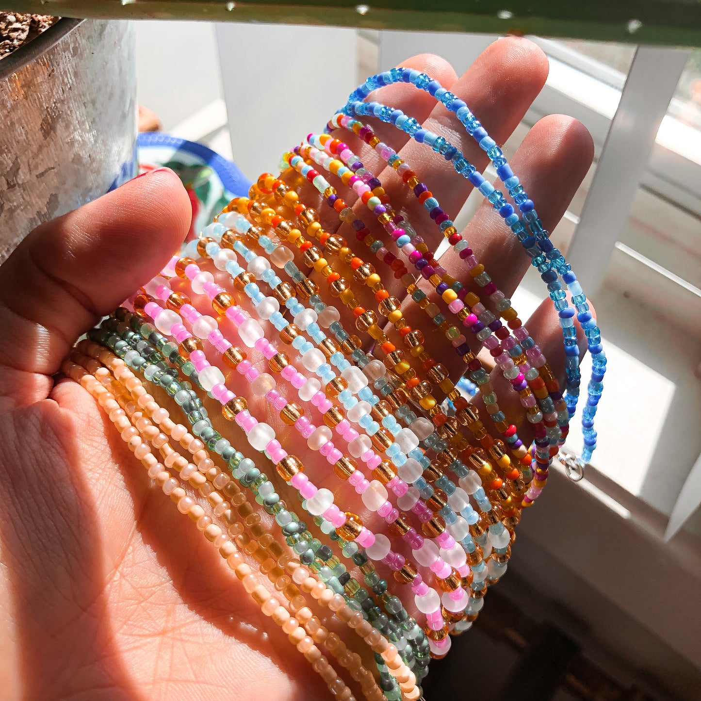 Pink & Gold Anklet