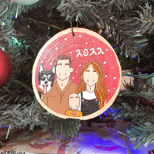 Personalized Portrait Ornament