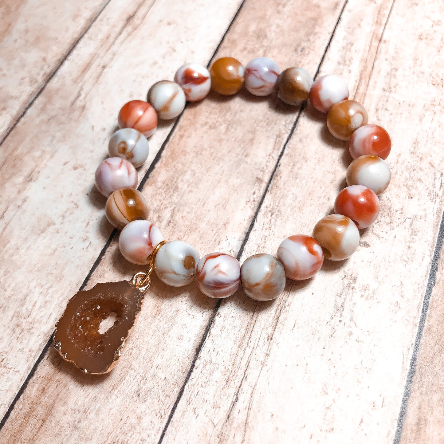 Brown Marbled Bracelet